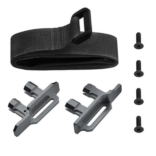 Support De Batterie En Métal Avec Sangle De Batterie Pour 1/10 Small X, Noir