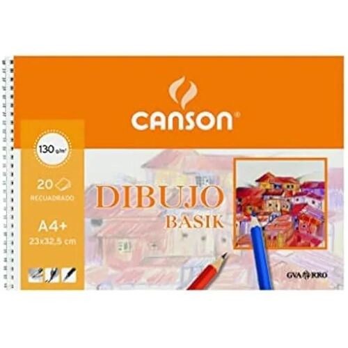 Bloc De Papier - Basik - A4 - 20 Feuilles - Micro Perforé - 130 G/M²