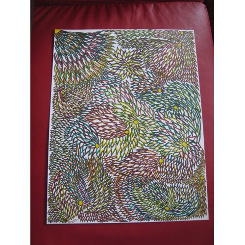 Dessin Abstrait Street Art Feutre Sur Canson 50 X 65 Cm