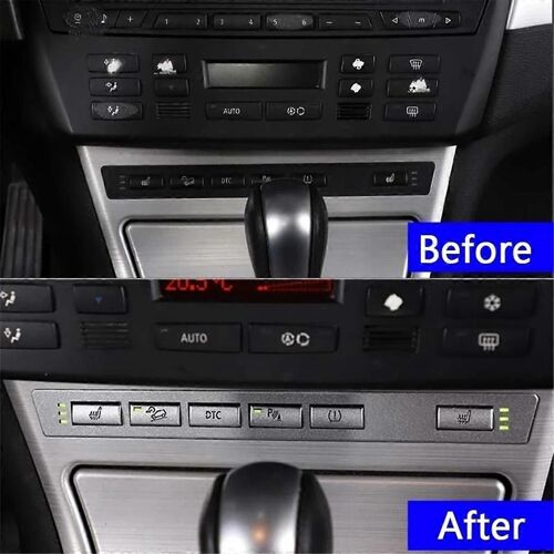 Siège D'auto Bouton Chauffant Autocollant Siège Bouton Interrupteur Housse Décorative Pour - X3 2006-2010