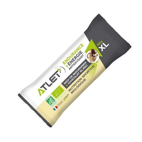 Barre Énergie Antioxydante (50g)|White Chocolate Macadamia|Boissons Isotoniques|Atlet 