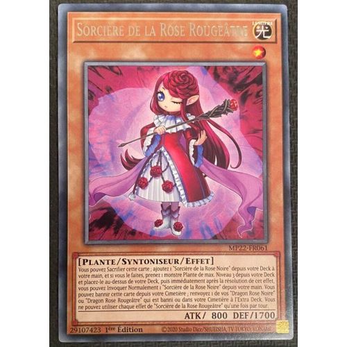 Yu Gi Oh Mp22 Fr061 Sorcière De La Rose Rougeâtre Rare