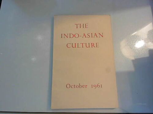 The Indo-Asian Culture, October 1961