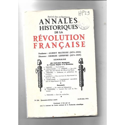 Annales Historiques De La Revolution Francaise