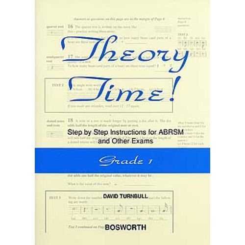 David Turnbull : Theory Time - Grade 1 - Recueil 9790201640105 Bwh004868 9781844498499
