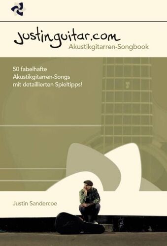 Justin Sandercoe : Justinguitar.Com - Akustikgitarren-Songbook 50 Fabelhafte Akustikgitarren-Songs Mit Detaillierten Spieltipps - Recueil Guitar [Tab] Bwh7793 9783865438997