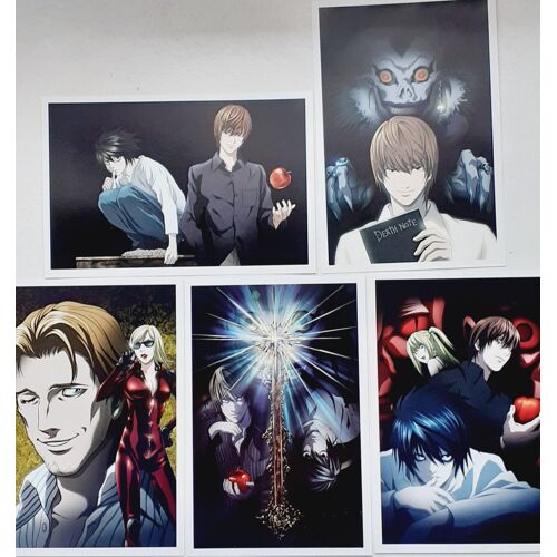 Lot De 5 Cartes Postales Death Note