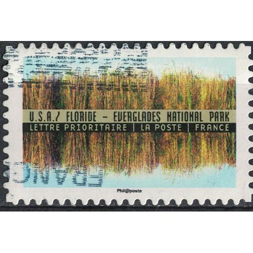 France 2017 Oblitéré Used Reflets Paysages Du Monde U.S.A. Floride Everglades National Park Y&t 1370 Su