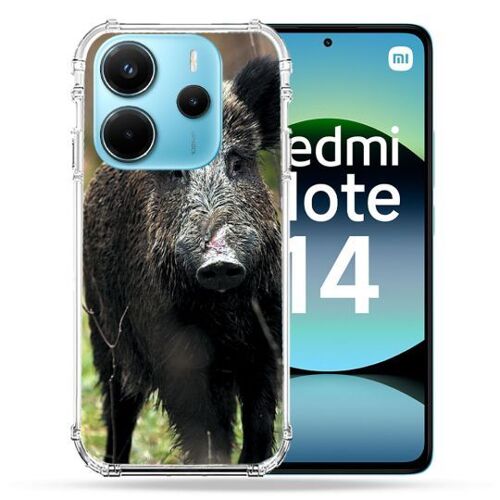 Coque Renforcée Pour Xiaomi Redmi Note 14 4g Chasse Sanglier Bois