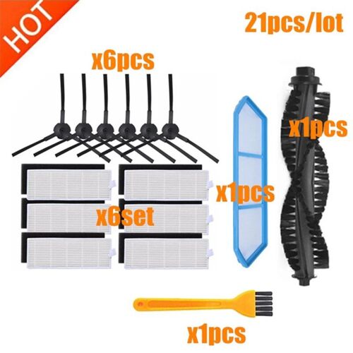 Kit de pièces détachées pour aspirateur Robot ILIFE A40, accessoires Chuwi ilife A4s, filtre HEPA de remplacement, brosse principale, brosse latérale