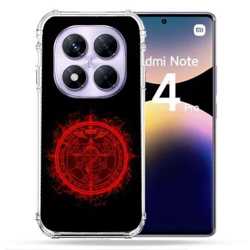 Coque Renforcée Pour Xiaomi Redmi Note 14 Pro 4g Manga Fullmetal Alchemist Logo