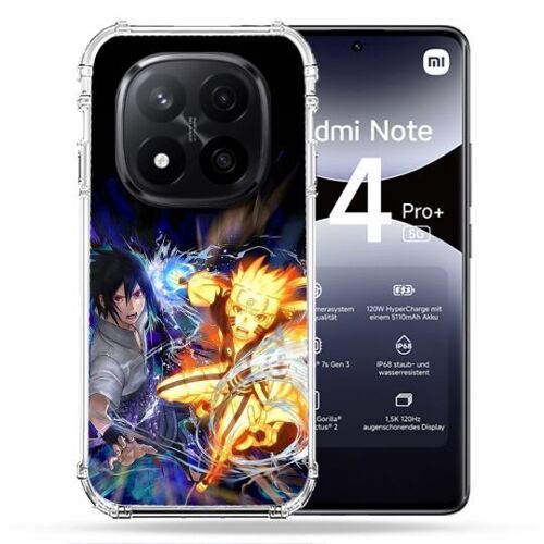Coque Renforcée Pour Xiaomi Redmi Note 14 Pro Plus 5g Manga Naruto Vs