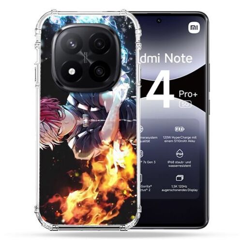 Coque Renforcée Pour Xiaomi Redmi Note 14 Pro Plus 5g Manga My Hero Academia Shoto
