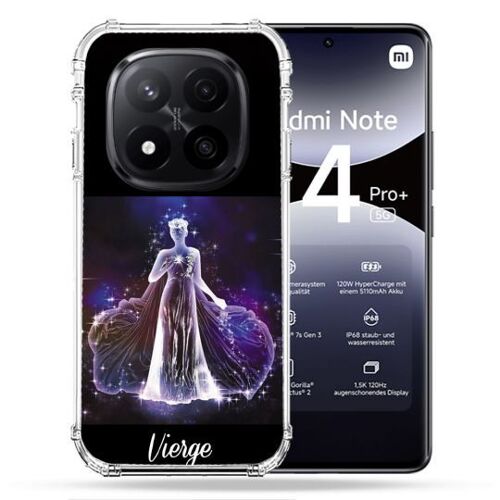Coque Renforcée Pour Xiaomi Redmi Note 14 Pro Plus 5g Signe Zodiaque 2 Vierge