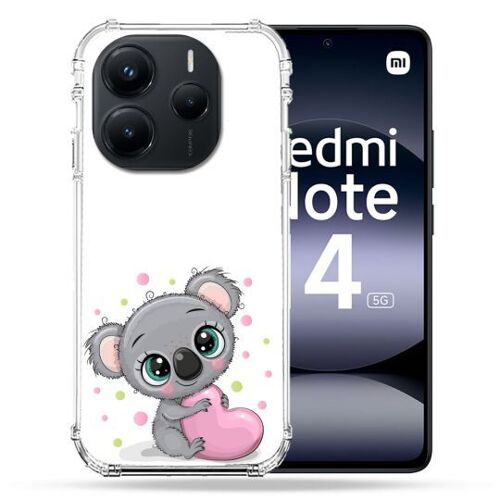Coque Renforcée Pour Xiaomi Redmi Note 14 5G Animal Koala Coeur