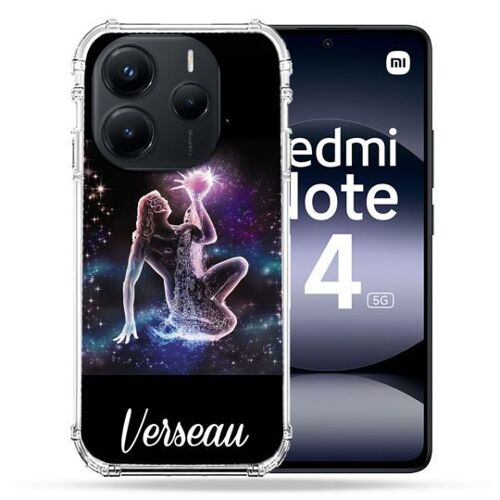 Coque Renforcée Pour Xiaomi Redmi Note 14 5g Signe Zodiaque 2 Verseau