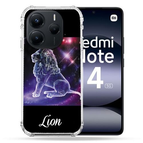 Coque Renforcée Pour Xiaomi Redmi Note 14 5g Signe Zodiaque 2 Lion