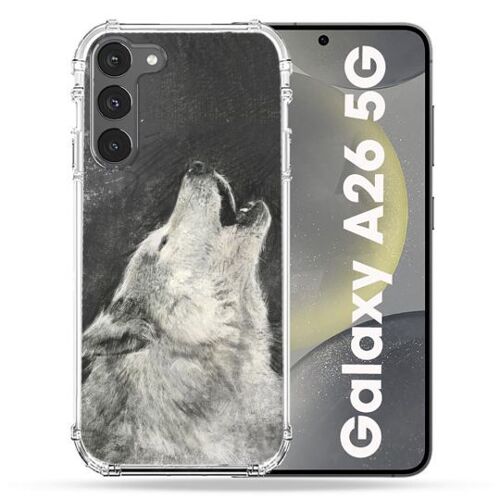 Coque Renforcée Pour Samsung Galaxy A26 5g Animal Loup Hurlement