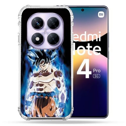 Coque Renforcée Pour Xiaomi Redmi Note 14 Pro 5g Manga Dragon Ball Sangoku Noir