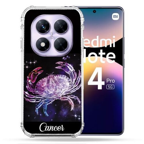 Coque Renforcée Pour Xiaomi Redmi Note 14 Pro 5g Signe Zodiaque 2 Cancer