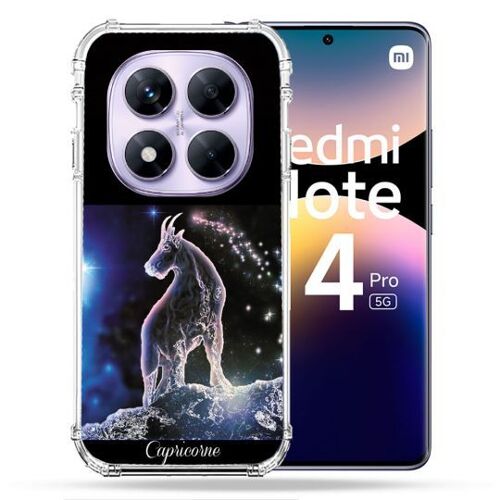 Coque Renforcée Pour Xiaomi Redmi Note 14 Pro 5g Signe Zodiaque 2 Capricorne