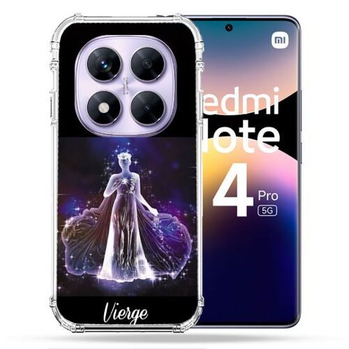 Coque Renforcée Pour Xiaomi Redmi Note 14 Pro 5g Signe Zodiaque 2 Vierge