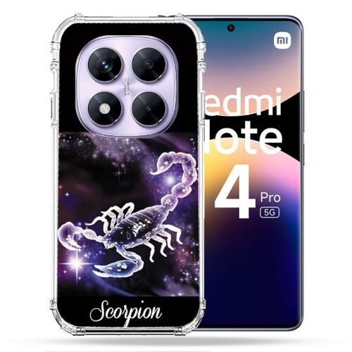 Coque Renforcée Pour Xiaomi Redmi Note 14 Pro 5g Signe Zodiaque 2 Scorpion