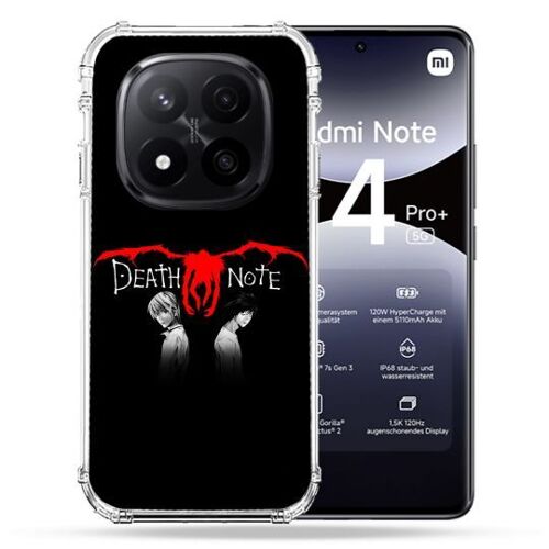 Coque Renforcée Pour Xiaomi Redmi Note 14 Pro Plus 5g Manga Death Note Noir