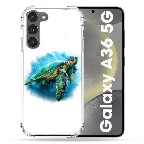 Coque Renforcée Pour Samsung Galaxy A36 5g Animal Tortue Blanche Multicolore