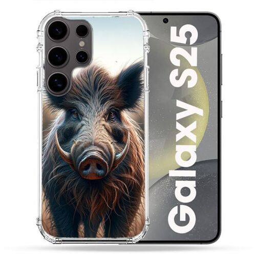 Coque Renforcée Pour Samsung Galaxy S25 Chasse Sanglier Attaque