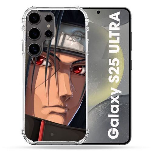 Coque Renforcée Pour Samsung Galaxy S25 Ultra Manga Naruto Itachi Visage