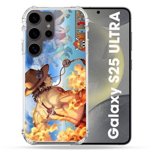 Coque Renforcée Pour Samsung Galaxy S25 Ultra Manga One Piece Ace Color