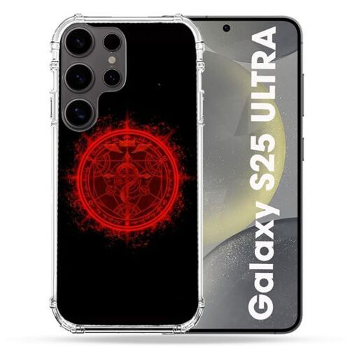 Coque Renforcée Pour Samsung Galaxy S25 Ultra Manga Fullmetal Alchemist Logo