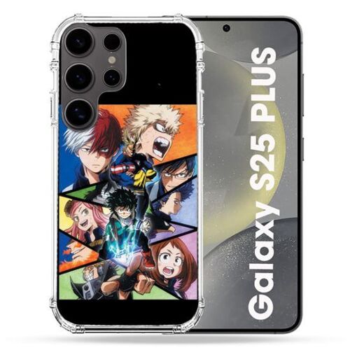 Coque Renforcée Pour Samsung Galaxy S25 Plus Manga My Hero Academia Noir