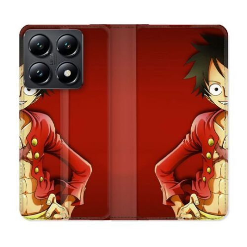 Housse Cuir Portefeuille Pour Xiaomi 14t Manga One Piece Luffy