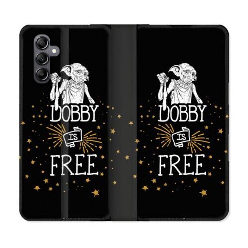 Housse Cuir Portefeuille Pour Samsung Galaxy S24 Fe Harry Potter Dobby Free Noir
