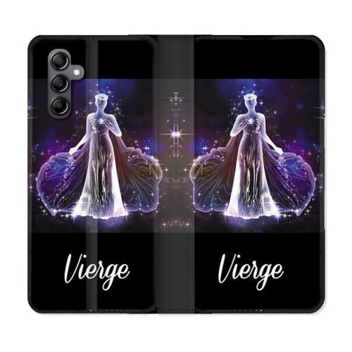 Housse Cuir Portefeuille Pour Samsung Galaxy S24 Fe Signe Zodiaque 2 Vierge