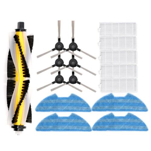 Brosse d'aspirateur Robot en tissu de vadrouille rouleau principal brosse latérale filtre Hepa pour AMIBOT Spirit Laser H2O,AMIBOT Spirit Ice Laser