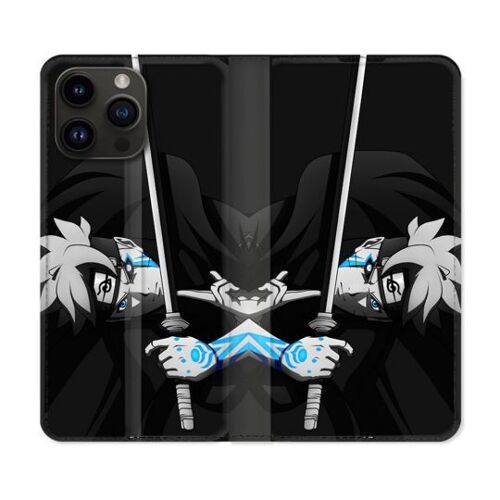 Housse Cuir Portefeuille Pour Iphone 16 Pro Manga Boruto Epée