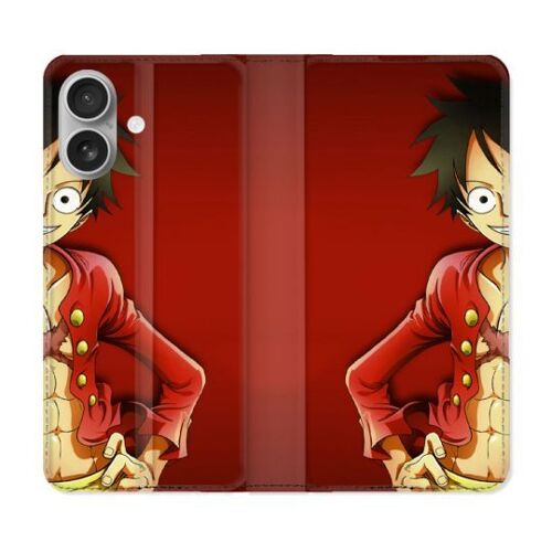 Housse Cuir Portefeuille Pour Samsung Galaxy A06 Manga One Piece Luffy