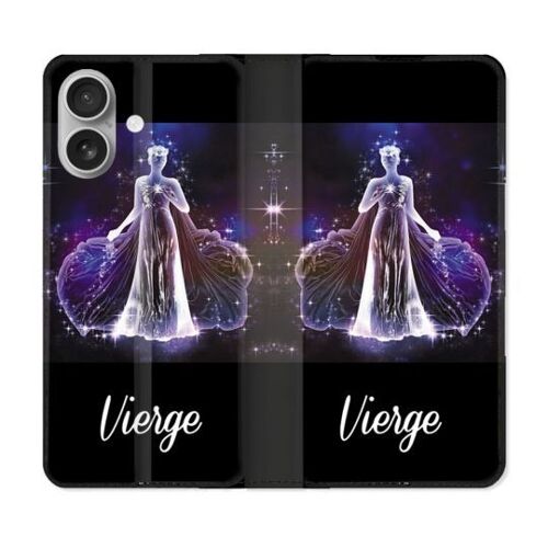 Housse Cuir Portefeuille Pour Samsung Galaxy A06 Signe Zodiaque 2 Vierge