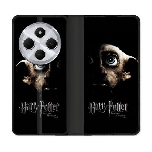 Housse Cuir Portefeuille Pour Xiaomi Redmi 14c 4g Harry Potter Hollows Dobby