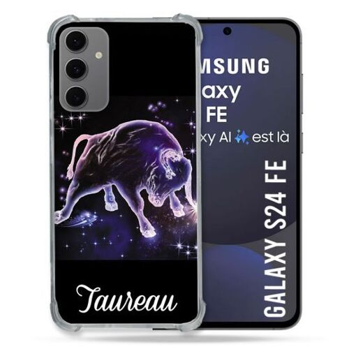 Coque Renforcée Pour Samsung Galaxy S24 Fe Signe Zodiaque 2 Taureau