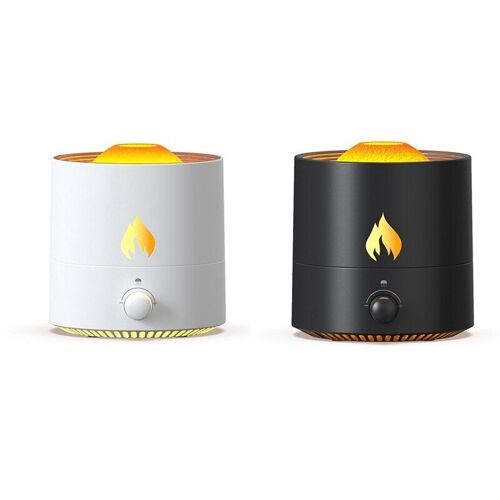 Diffuseur d'huile essentielle aromathérapie, Simulation de flamme, soulage le Stress, méduse, anneau de fumée, humidificateur d'air aromatique, 320ML