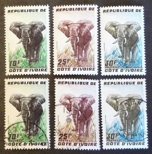 Côte D' Ivoire Neuf Et Oblitéré 177 À 179 Lot De 6 Timbres De 1959