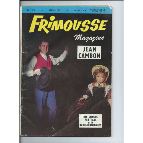 Frimousse Magazine De 1963, Jean Cambon, Les Collégiennes, Les Chats Sauvages, Olivier Despax, Irène Papas, Jacques Esterel N° 22