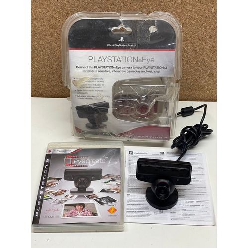 Caméra EyeToy Officielle Sony PS3 - Avec Boîte, Notice, Jeu EyeCreate