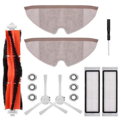 Accessoires de remplacement pour aspirateur, 14 pièces, compatibles avec Xiaomi Roborock S55 S51 S50 S5 Max Roborock S6