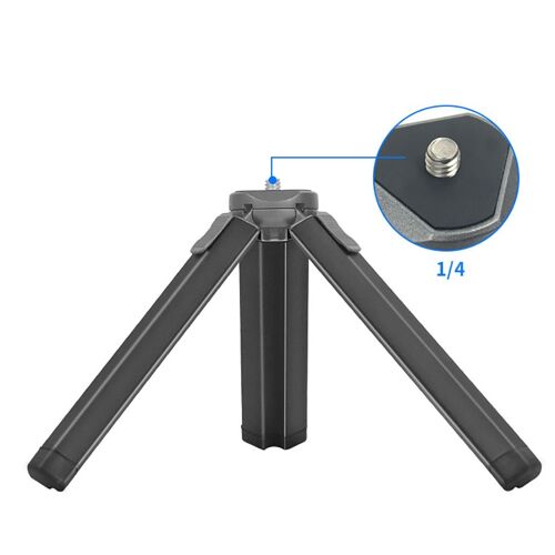 Le noir - Universal Mini Tripod Stand Mount Holder with 1/4 Screw for Gopro 10 9 8 7 Action Camera for DSLR Camera Smartphones Handle Grip