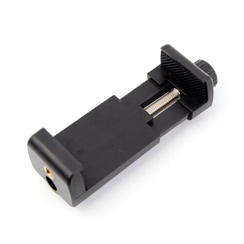 Le noir - Universal Mobile Phone Mount Cellphone Bracket Clip Holder Smartphone Tripod Mount Adapter Cell Phone Clamp Monopod Stand
